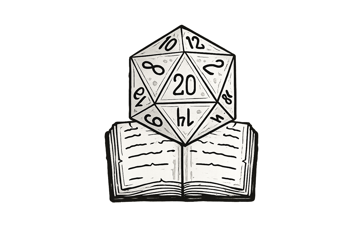 D20 book logo